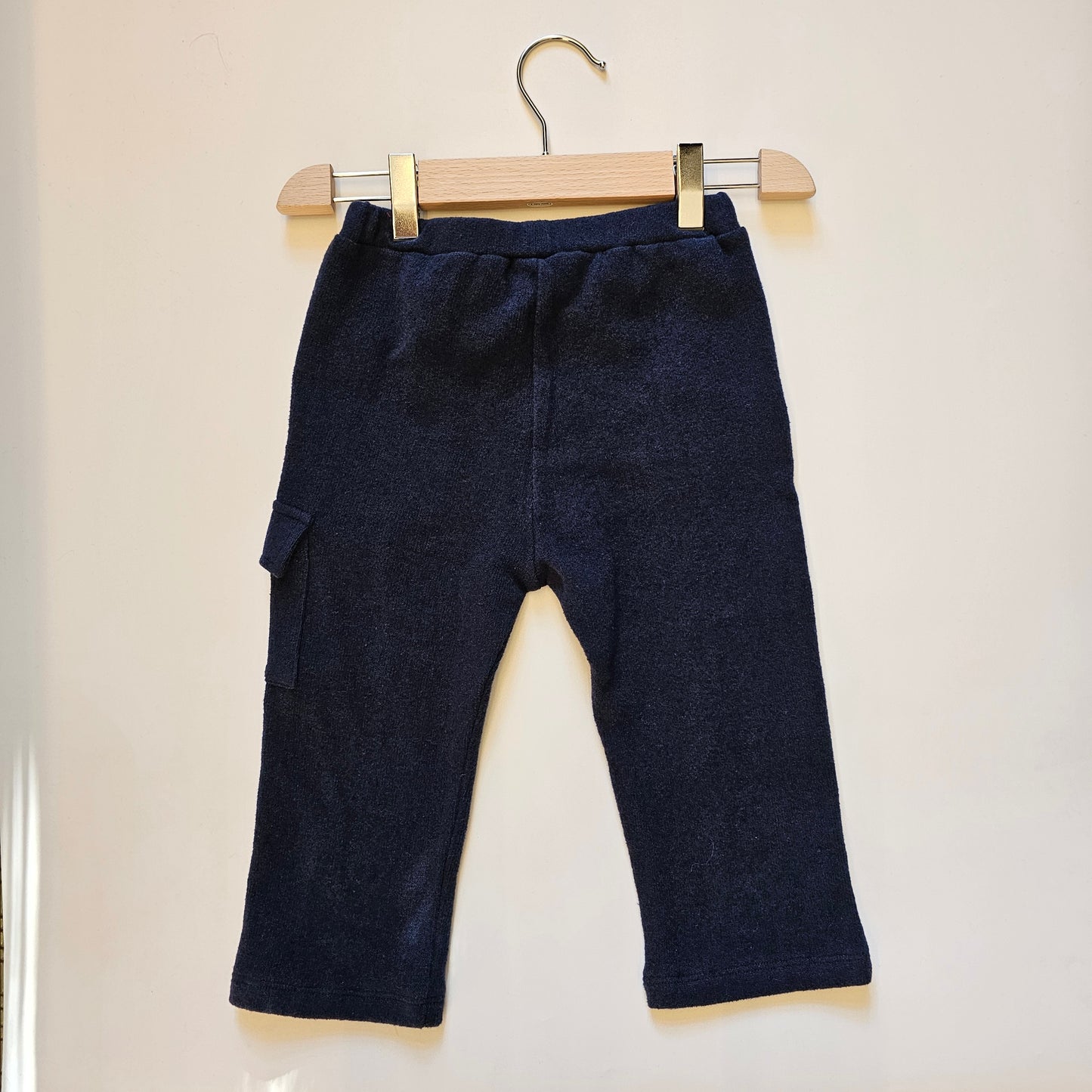 Pantaloni Cargo in Maglia per Bambino – Blu Scuro