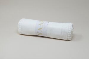 Muslin Swaddle classic border L 120X120