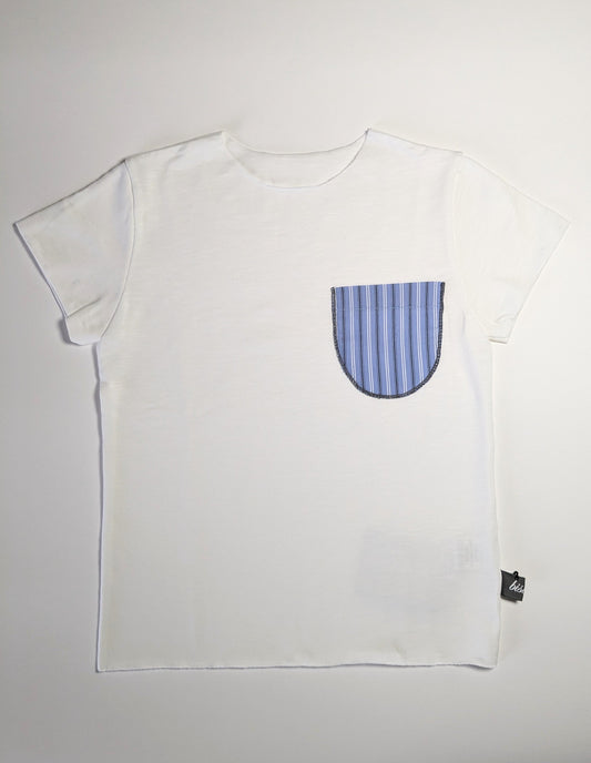 T - shirt con taschino - Righe